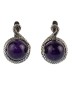 Серьги из аметиста "Мамба" сг-230-АМ