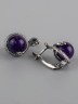 Серьги из аметиста "Мамба" сг-230-АМ