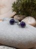 Серьги из аметиста "Мамба" сг-230-АМ