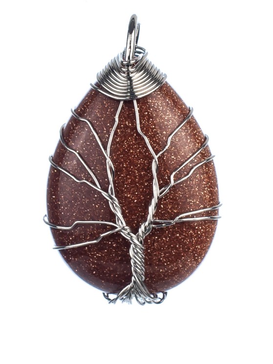 Кулон из авантюрина «Дивный сад» 01-564