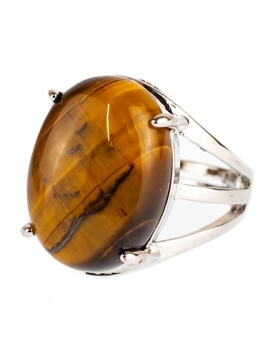Кольцо из тигрового глаза "Мечта" 04-239
