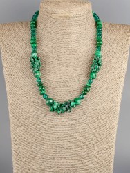 Бусы из малахита "Малахитовая шкатулка" 10-007