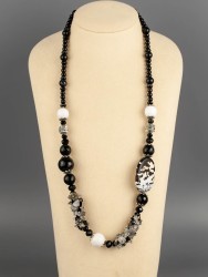 Бусы из агата "Звездный путь" 10-194