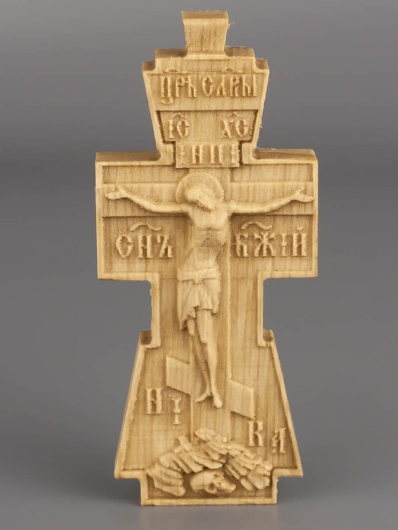 Православный крест из дерева 80х50 мм 53-021