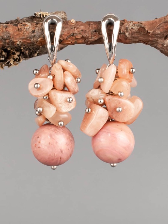 Серьги из опала "Мелодия" 03-1503