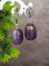 Серьги из аметиста "Глэм-шик" 03-1549