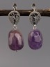 Серьги из аметиста "Глэм-шик" 03-1549