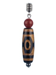 Кулон из агата "Дзи 3 Глаза" пд-0863