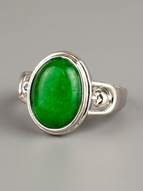 Кольцо из им. хризопраза "Люсия" кп-5934