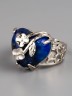 Кольцо из лазурита "Райский сад" 04-830