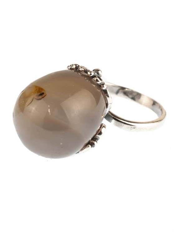 Кольцо из агата "Вензель" кг-153-АГ