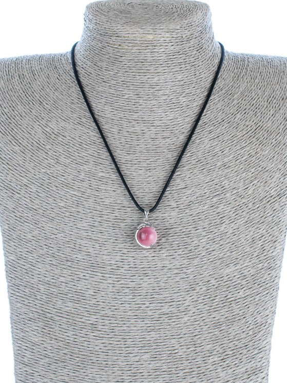 Кулон из кошачьего глаза "Дельфин" 01-431