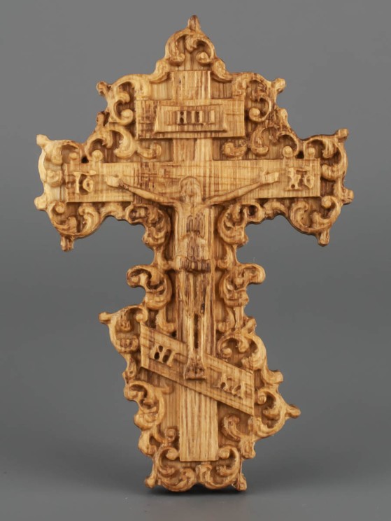 Православный крест из дерева 50х35 мм 52-001