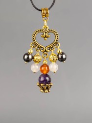 Кулон-оберег со шнурком  "3 Хранителя - Скорпион" пд-1084