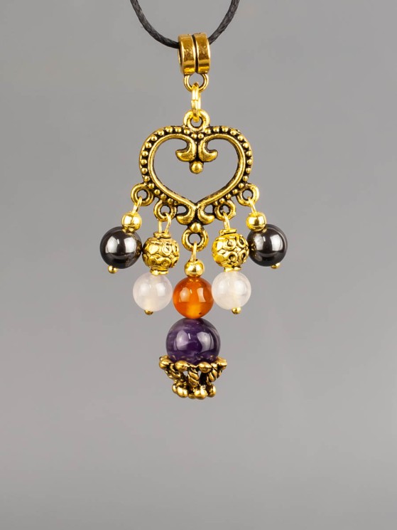 Кулон-оберег со шнурком  "3 Хранителя - Скорпион" пд-1084