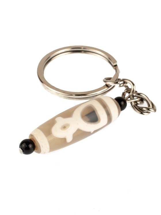 Брелок из агата "Дзи Кубера" БРК-830