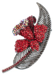 Брошь со стразами "Сияние" бшс-5017