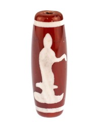 Бусина из сердолика "Дзи Гуань Инь" пдв-965