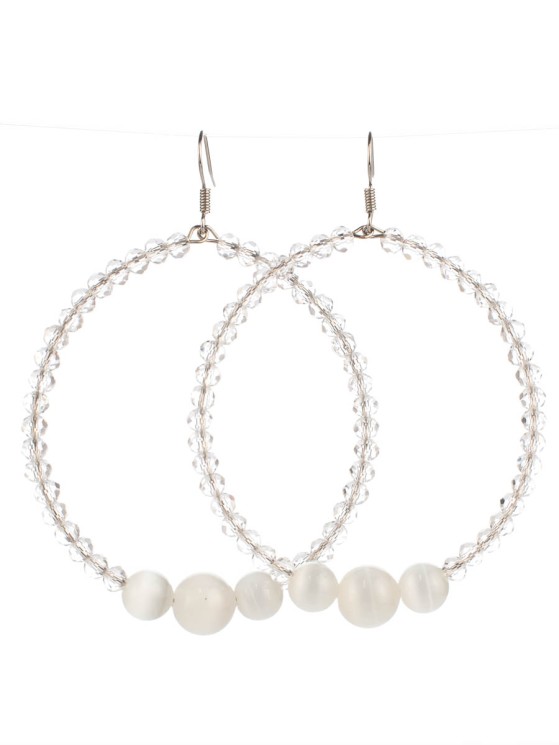 Серьги из кошачьего глаза "Подиум" с9578