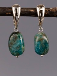 Серьги из апатита "Настроение" 03-1552