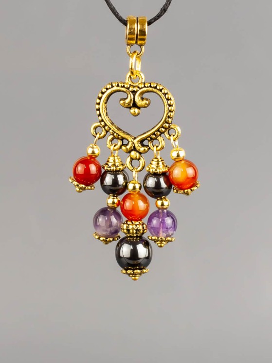 Кулон-оберег со шнурком  "3 Хранителя - на Удачу" пд-1085