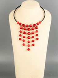 Колье из им. коралла "Красотка" 01-1280