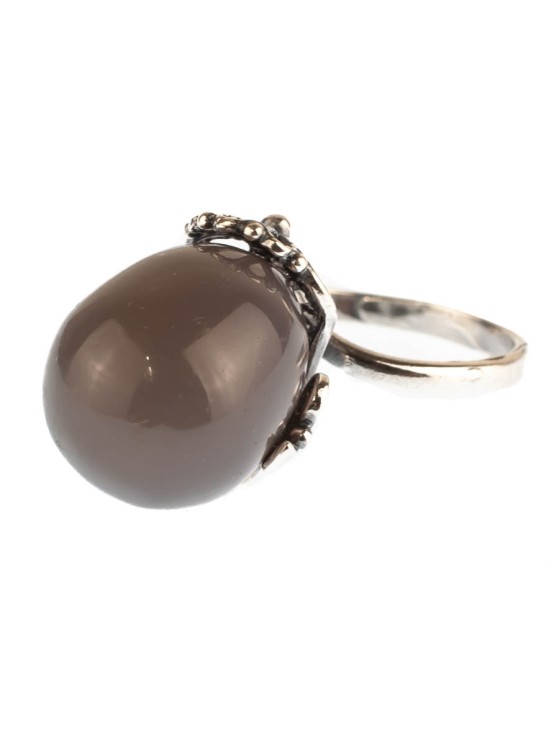 Кольцо из агата "Вензель" кг-153-АГ1