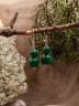 Серьги из им. малахита "Дарина" с9756
