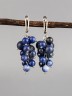 Серьги из содалита "Гроздь" 03-797