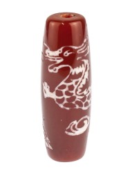 Бусина из сердолика "Дзи Дракон" пдв-966