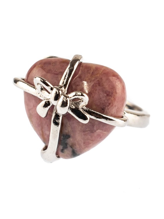 Кольцо из родонита "Радость" 04-317