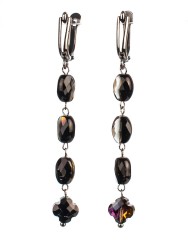 Серьги из ювелирного стекла "Праздник" 03-1273