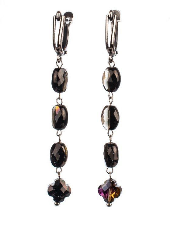 Серьги из ювелирного стекла "Праздник" 03-1273