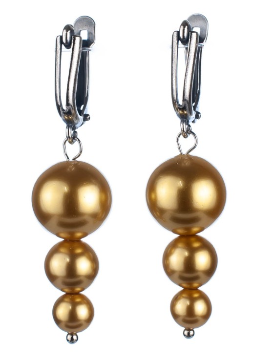 Серьги из жемчуга Майорка "Капель" 03-1418