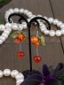 Серьги из кошачьего глаза "Краски лета" с9593