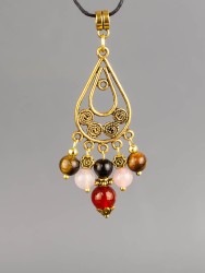 Кулон-оберег со шнурком  "3 Хранителя - Дева" пд-1086