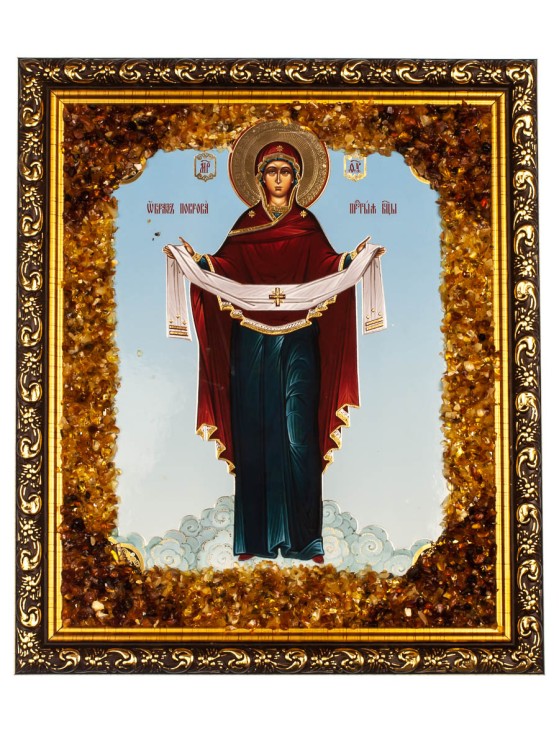 Икона Покров Пресвятой Богородицы пдв-797