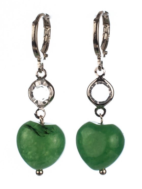 Серьги из нефрита "Дива" 03-1342