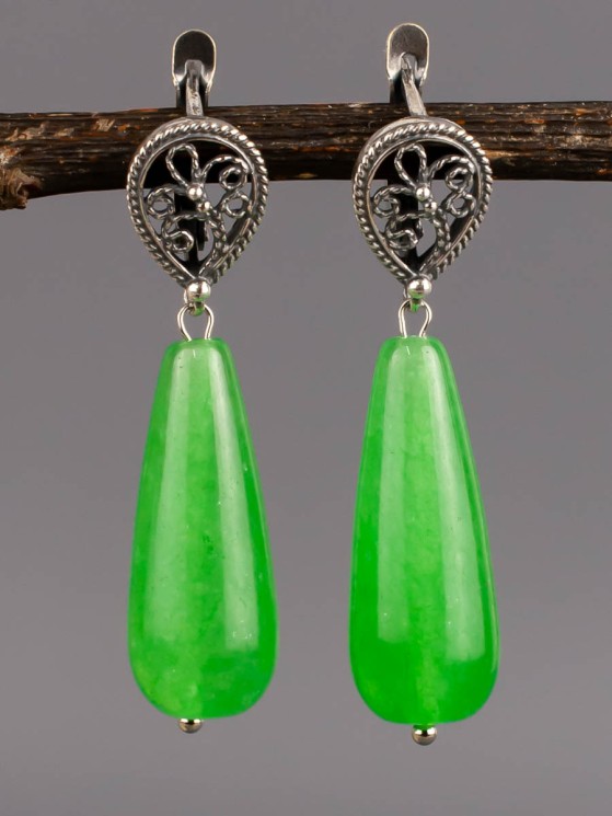 Серьги из кварца "Адажио" 03-1554