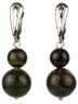 Серьги из змеевика "Дарина" с9149