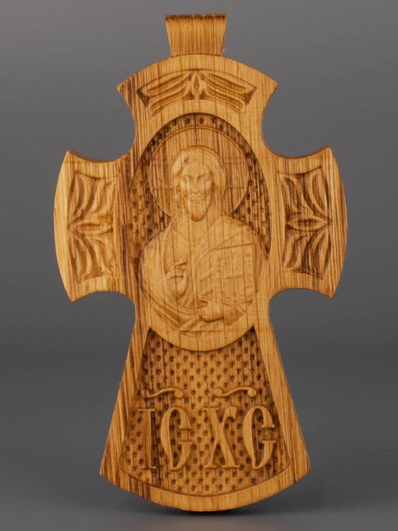 Православный крест из дерева 50х30 мм 52-003