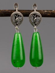 Серьги из им. хризопраза "Адажио" 03-1555