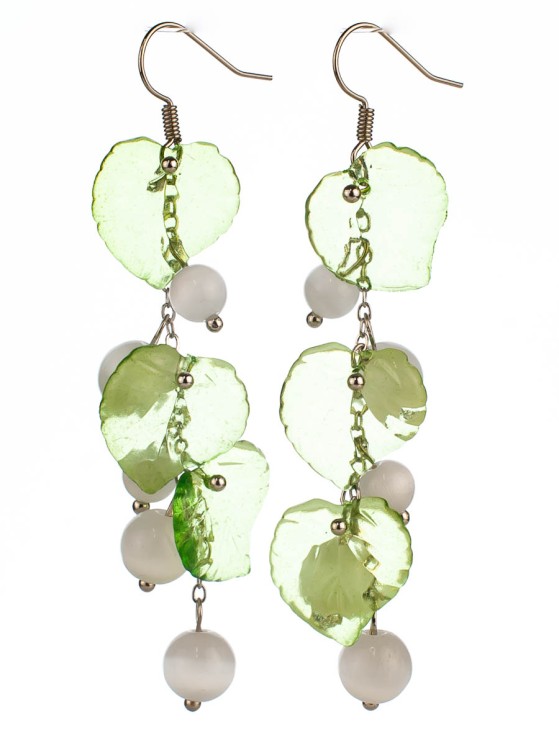 Серьги из кошачьего глаза "Краски лета" с9595