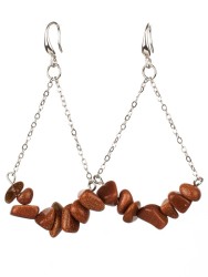 Серьги из авантюрина "Атлантида" с9198