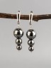 Серьги "Капель" гематит нс-7962