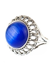 Кольцо из кошачьего глаза "Рассвет" кг-239-КГС