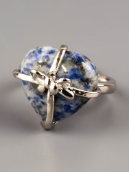 Кольцо из содалита "Радость" 04-642