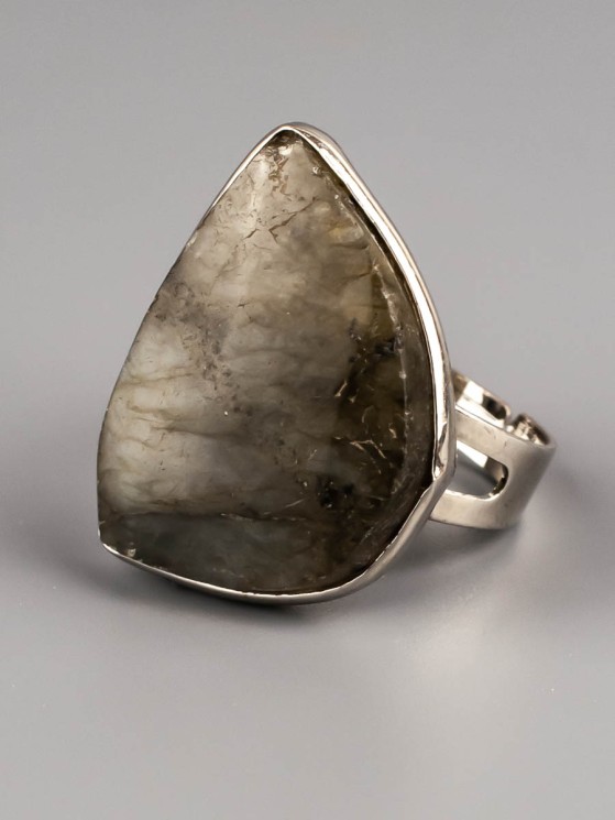 Кольцо из лабрадора "Элегант" 04-740