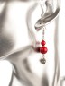 Серьги из имитации коралла "Сантия" с8972