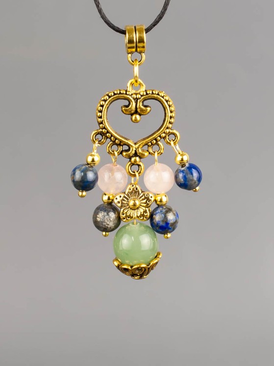 Кулон-оберег со шнурком  "3 Хранителя - Водолей" пд-1089